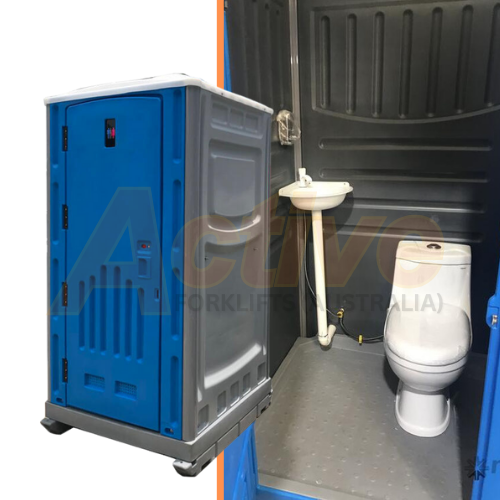 Portable Worksite Toilet with Sewer Connect